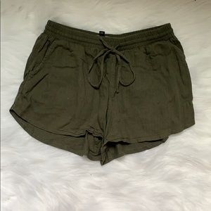 soft green shorts